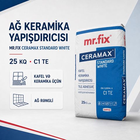 Mr.Fix Ceramax Standard White 25 kq — Bakı