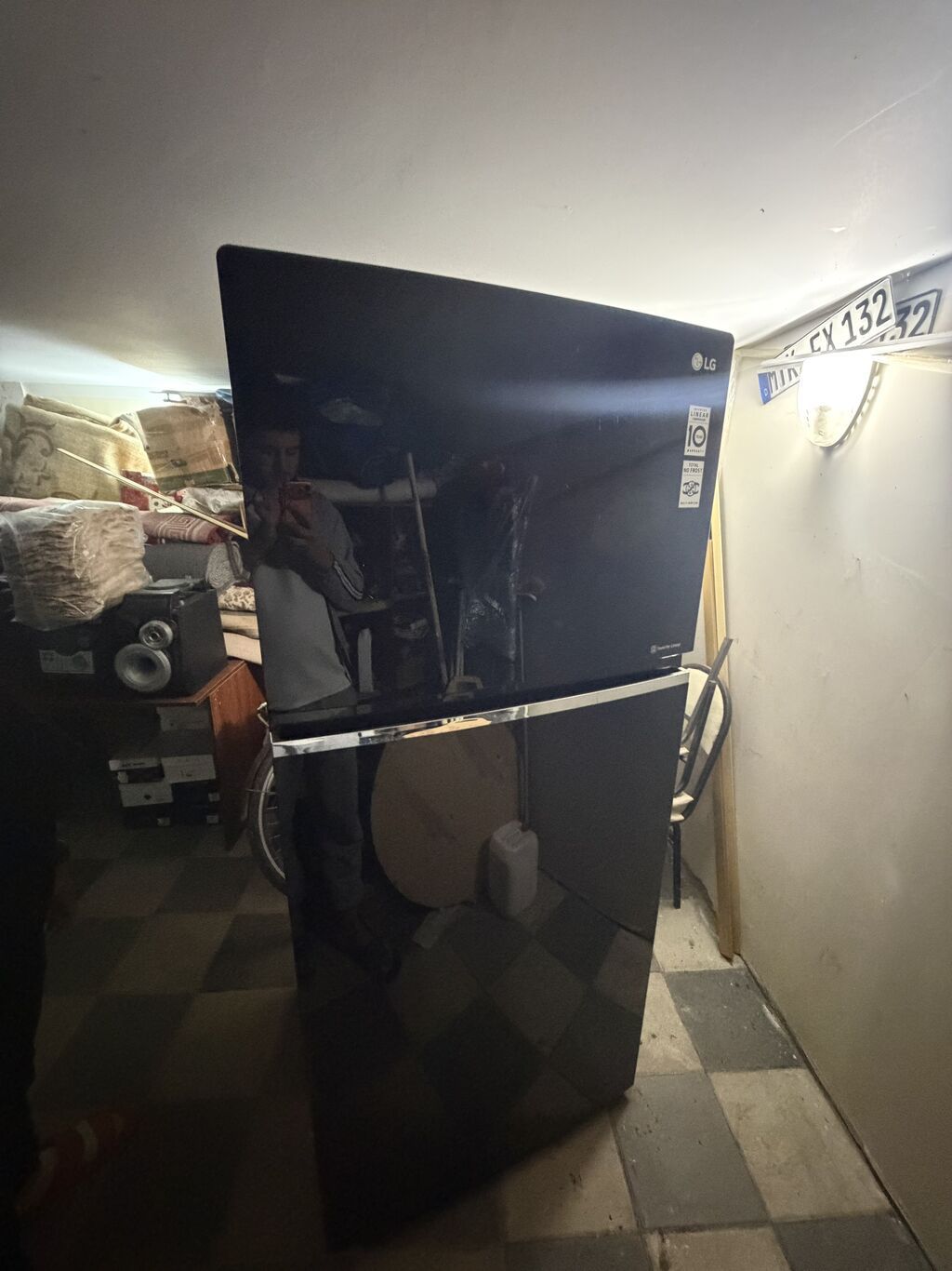 Yeni 1 qapılı LG Soyuducu Satılır, rəng - Qara — Soyuducular, Digah (6)
