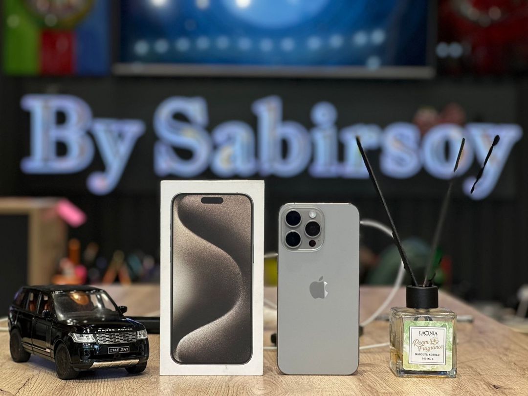 Apple iPhone 15 Pro Max Natural Titanium 1TB/8GB — Smartfonlar, Bakı