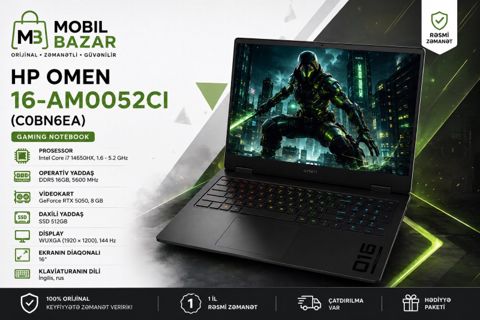 HP Omen 16-AM0052CI (C0BN6EA) noutbuku — Bakı