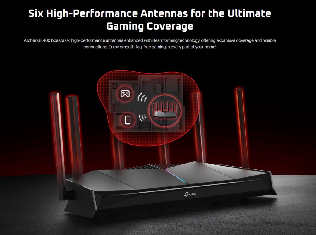 TP-Link Archer GE400 Wi-Fi 7 Gaming Router — Şəbəkə və server avadanlığı, Bakı (11)