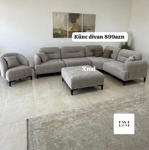 Künc divan dəsti – 899 AZN (şəkildə qeyd edilib) - Müasir dizaynlı — Bakı