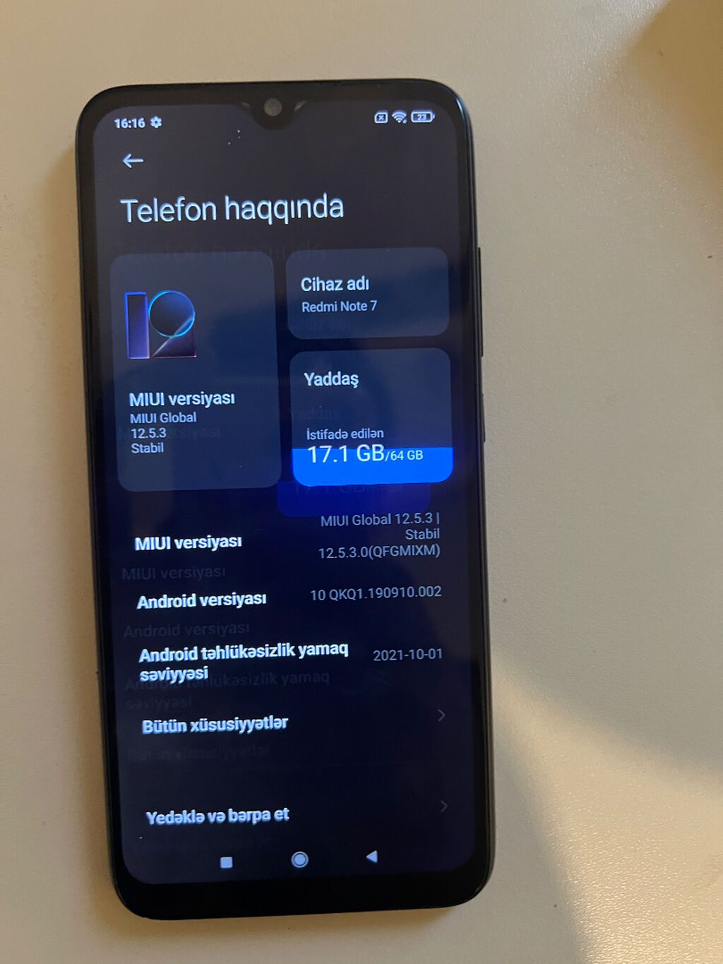 Redmi Note 7, 64 GB, rəng - Qara, Sensor — Xiaomi, Bakı (4)