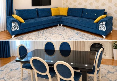 Stol 6 stul 280 azn Divan 490 azn satılır stol açılır 8 nəfərlik olur — Bakı