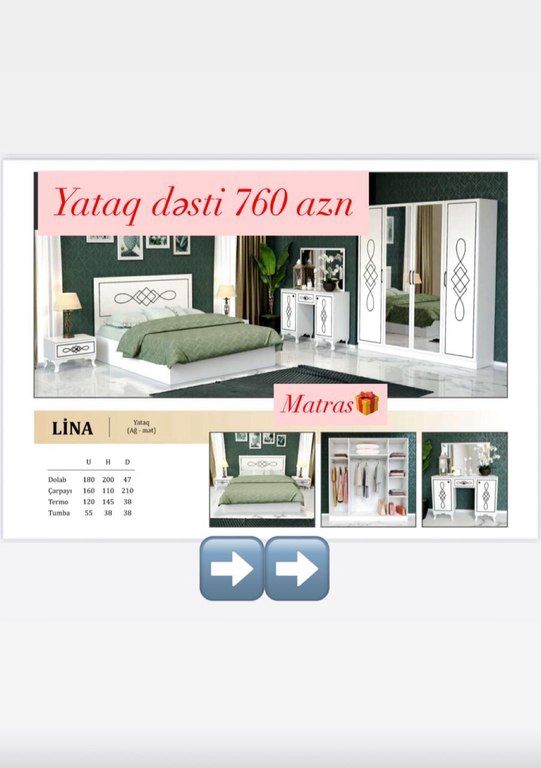Yataq otağı mebeli — Mebel, Bakı (7)