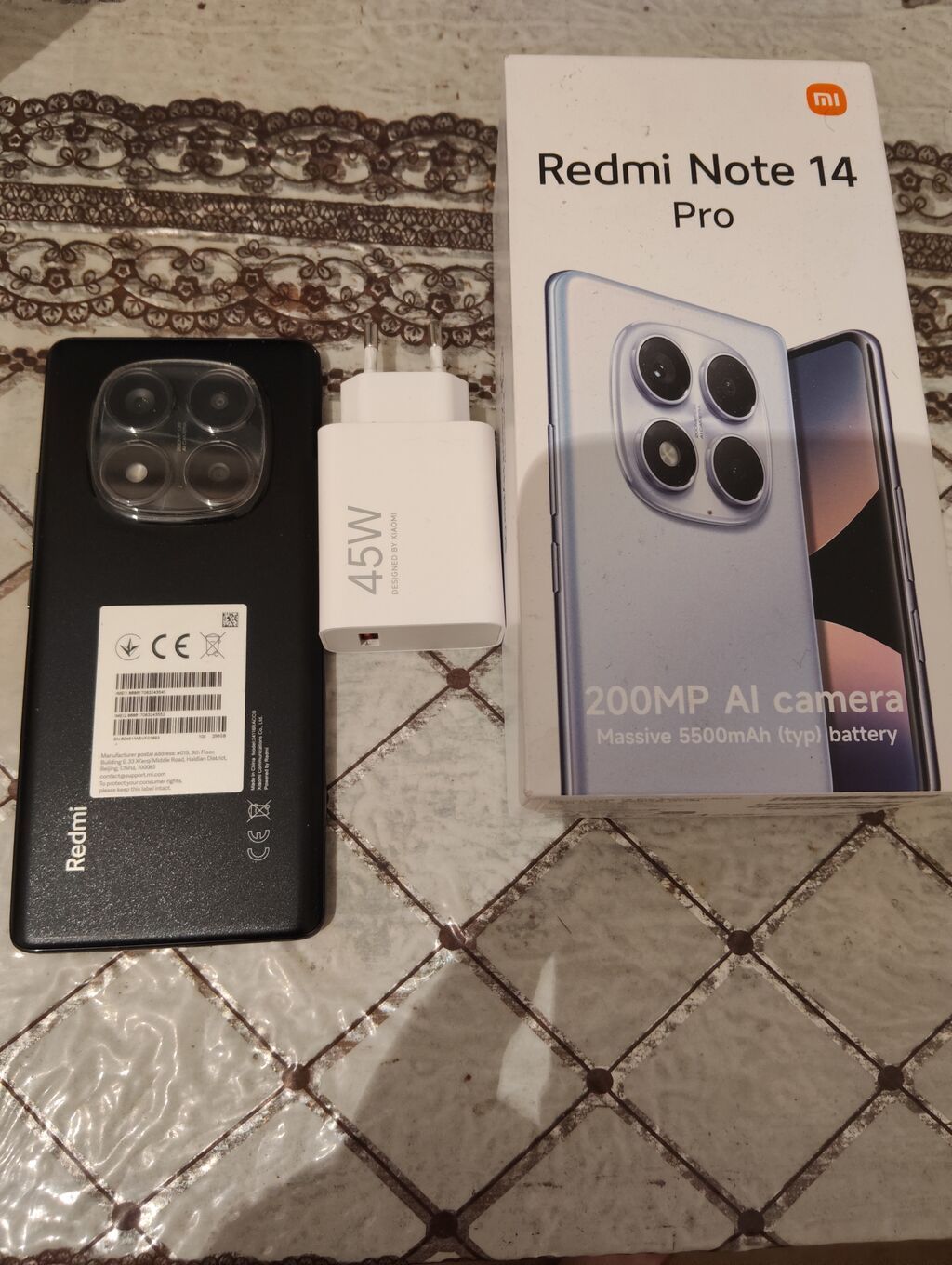Redmi Note 14 Pro, 256 GB, rəng - Qara — Xiaomi, Bakı