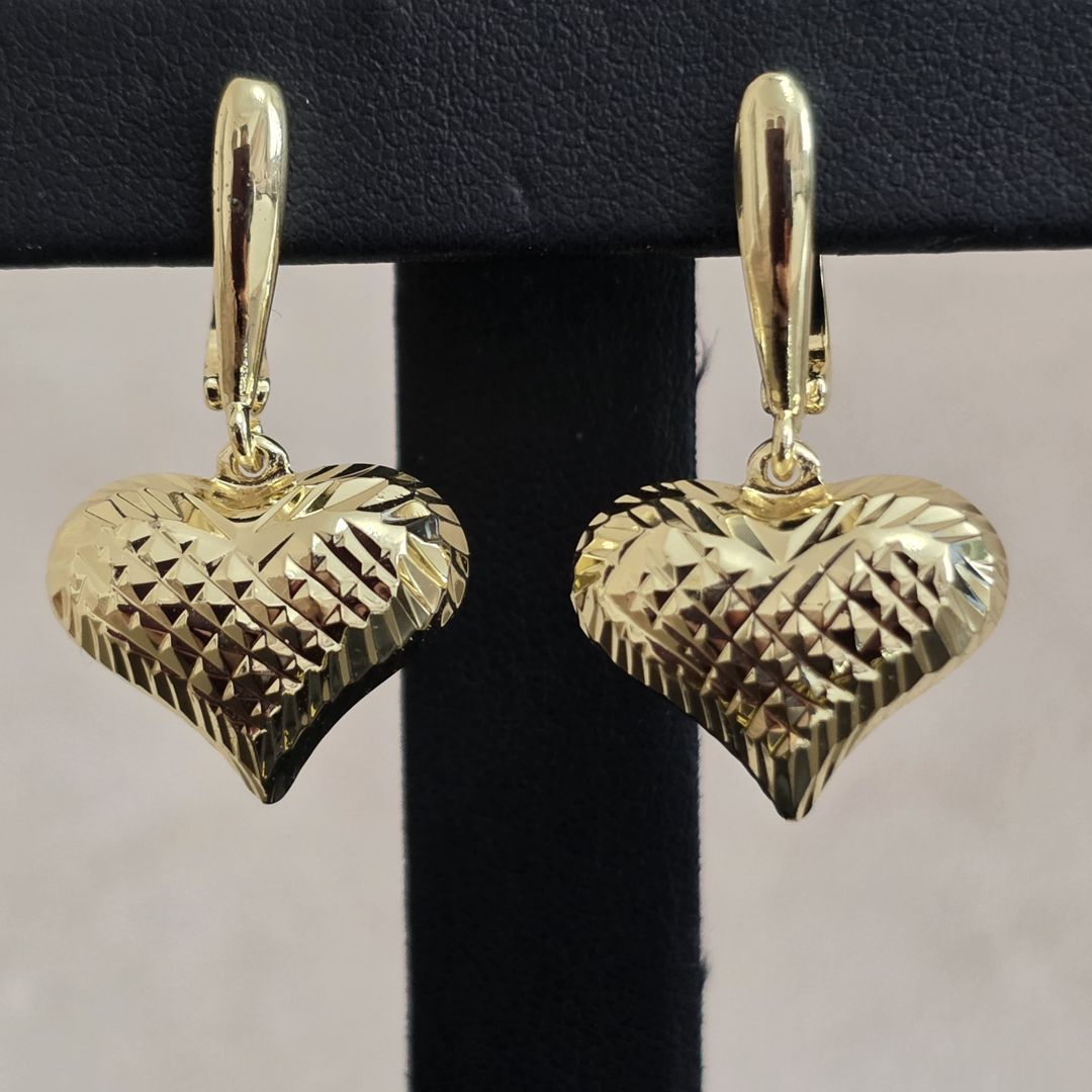 Sırğalar, Qızılı, Hipoallergik ərinti, 25 mm — Mallar, Bakı (2)