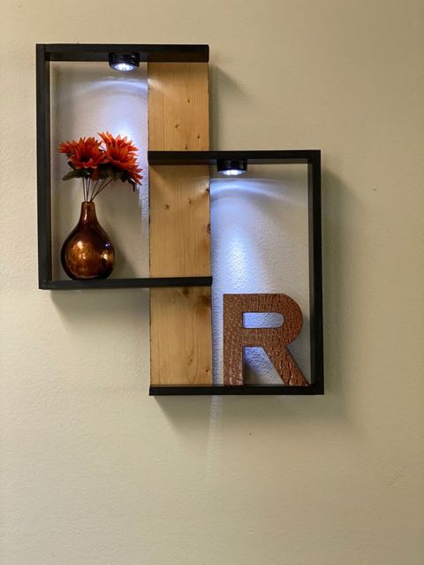Rəf dəsti Arc ZARR074, 2 əd, laminat, qara, 84х52 sm — Bakı