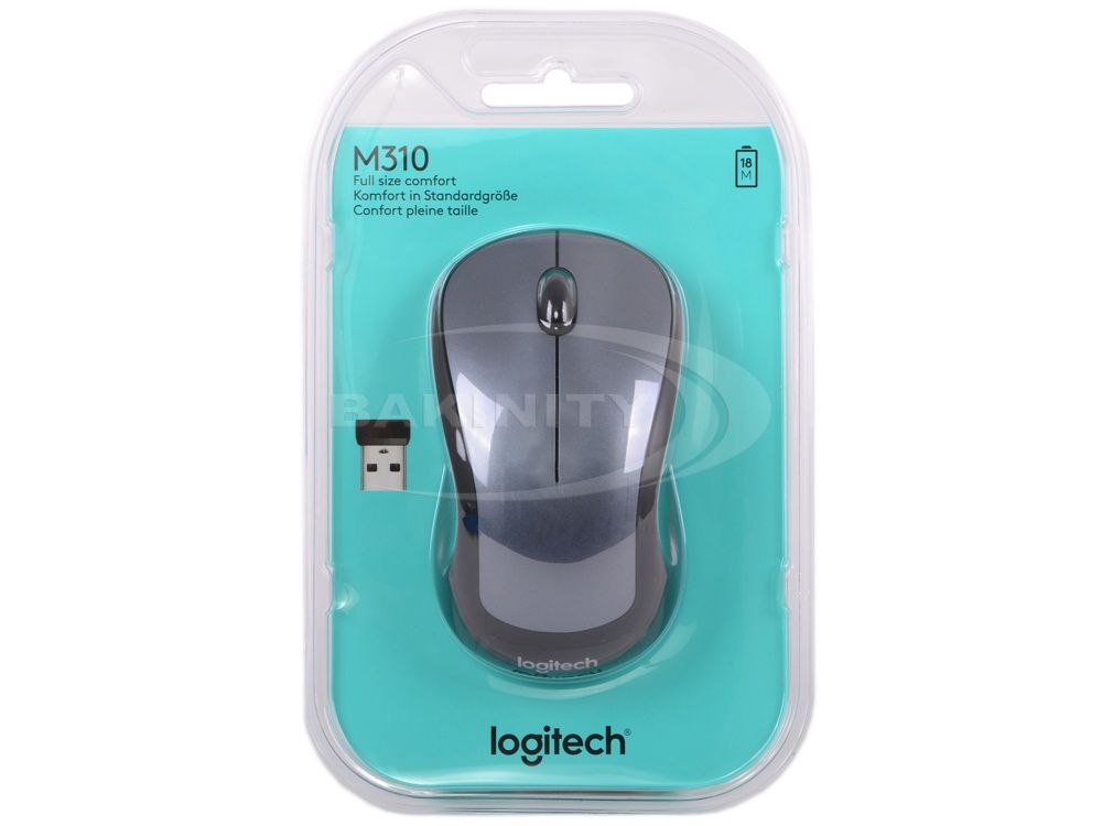 Siçan Logitech Wireless Mouse M310 Silver — Kompüterlər və noutbuklar, Bakı (2)