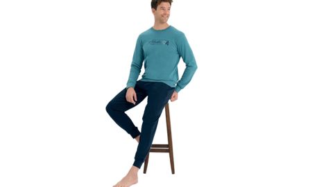 Kişilər üçün şalvarlı pijama dəsti 438, göy, pambıq, ölçü L — 39 ₼ · Bakı · Mallar Kişilər üçün şalvarlı pijama dəsti 438, göy, pambıq, ölçü L — Bakı