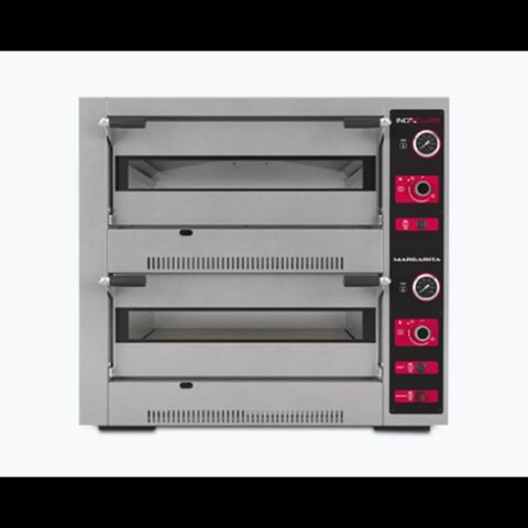 İnoxClass Pizza Fırını 30 sm 4+4 Qazlı Peşəkar mətbəxlər üçün iki — Bakı