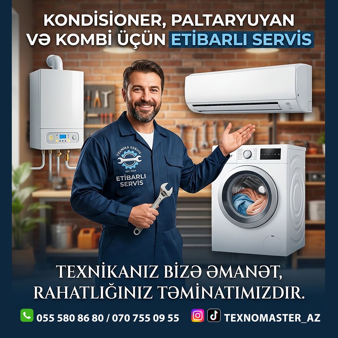 Kondisioner Servis, Paltaryuyan təmiri — Qerib Abbasov — Kondisioner və havalandırma sistemi təmiri, Bakı (2)