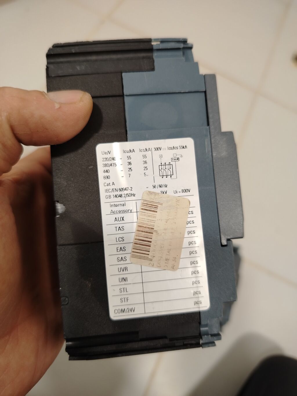 Siemens Elektrik avtomat, 3 faza — Keçici avadanlıqlar, Xırdalan (10)