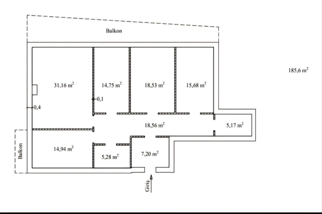 4 otaqlı mənzil, 186 m², Tbilisi prospekti, блок 6 (Grand Hayat) — Mənzil, Bakı (2)
