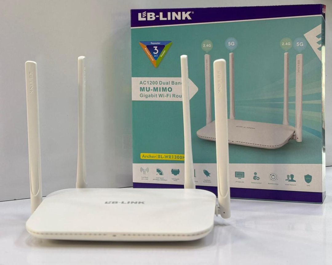 Gigabit Router "LB-Link BL-WR1300H 5G" 1300 Mbps — Şəbəkə və server avadanlığı, Bakı (2)