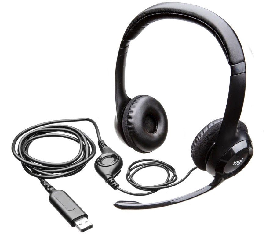 Logıtech Corded USB Headset H390 - Emea — Səs texnikası, Bakı (4)