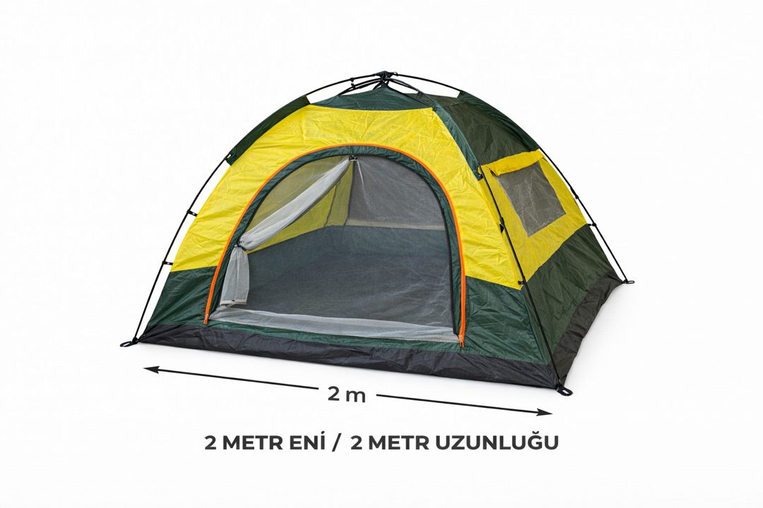 Çadır No Brand 00112, sarı/yaşıl, 200x200 sm — Mallar, Bakı (3)