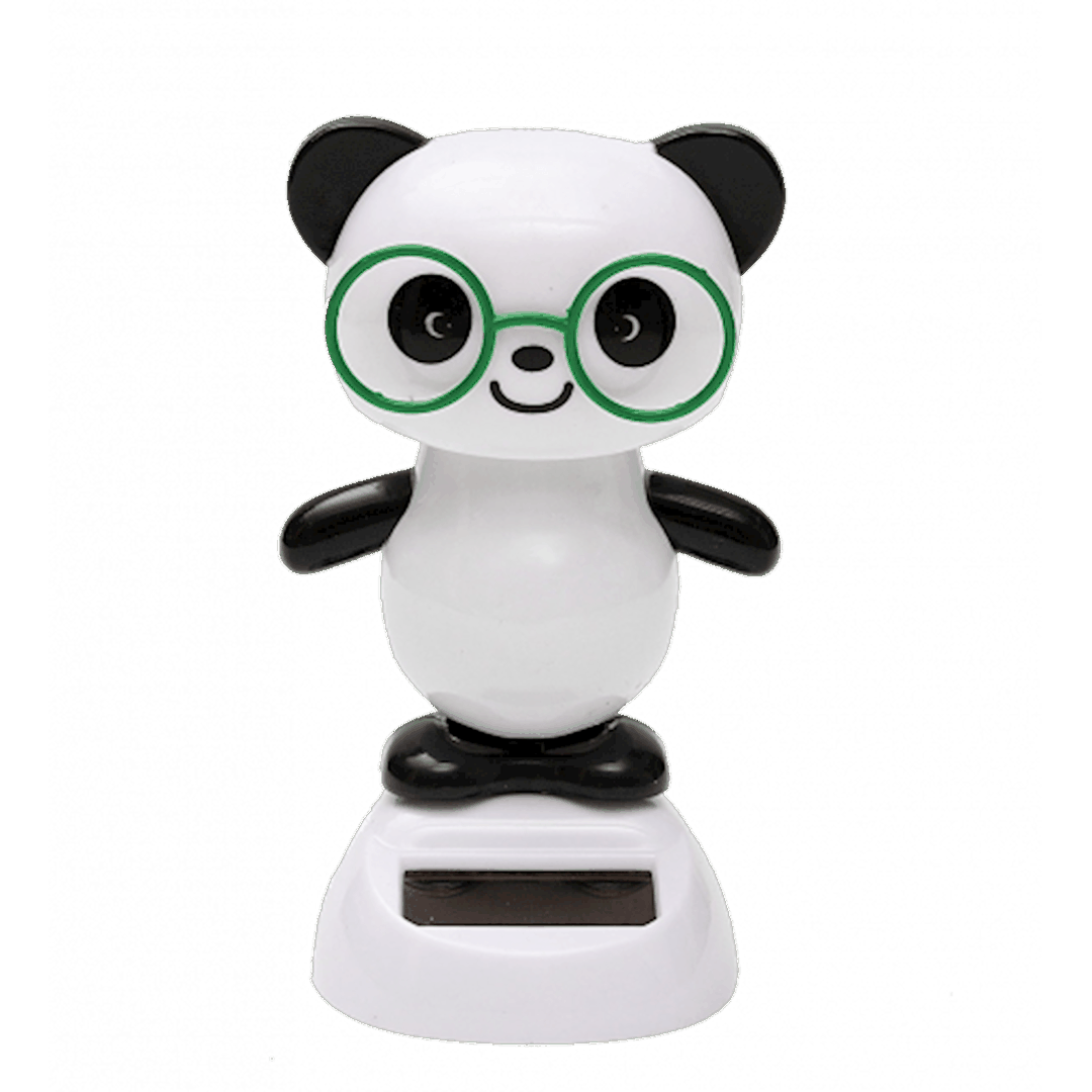 Suvenir Pylones Panda günəş enerjisi ilə işləyir, plastik, qara/ağ, 8x11x6 sm — Heykəlciklər və fiqurlar, Bakı