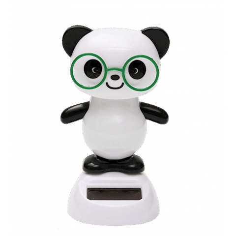 Suvenir Pylones Panda günəş enerjisi ilə işləyir, plastik, qara/ağ, 8x11x6 sm — Bakı