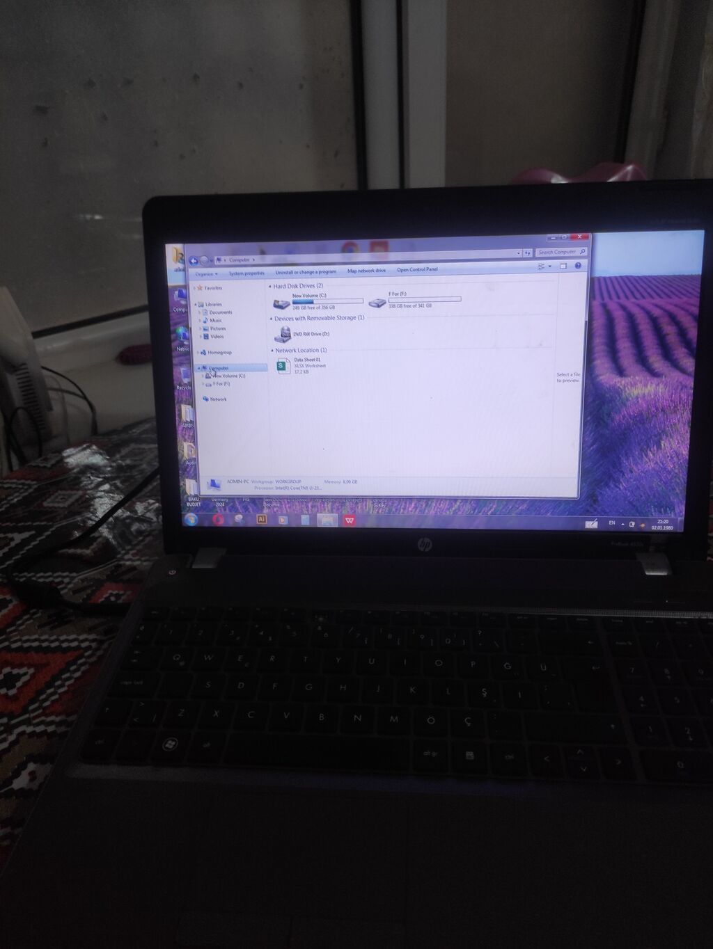 HP ProBook 450 G1 noutbuk Xüsusiyyətlər: - Ekran: 15.6" - Prosesor — HP, Bakı (6)