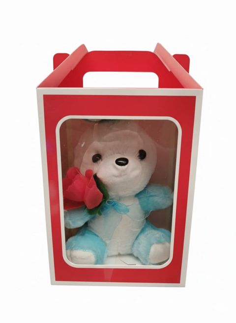 Yumşaq oyuncaq Blue Sky Teddy (ağ-mavi), xüsusi dizayn qutuda, romantik hədiyyə KahnMix2301003 - KahnMix2301003 — Bakı