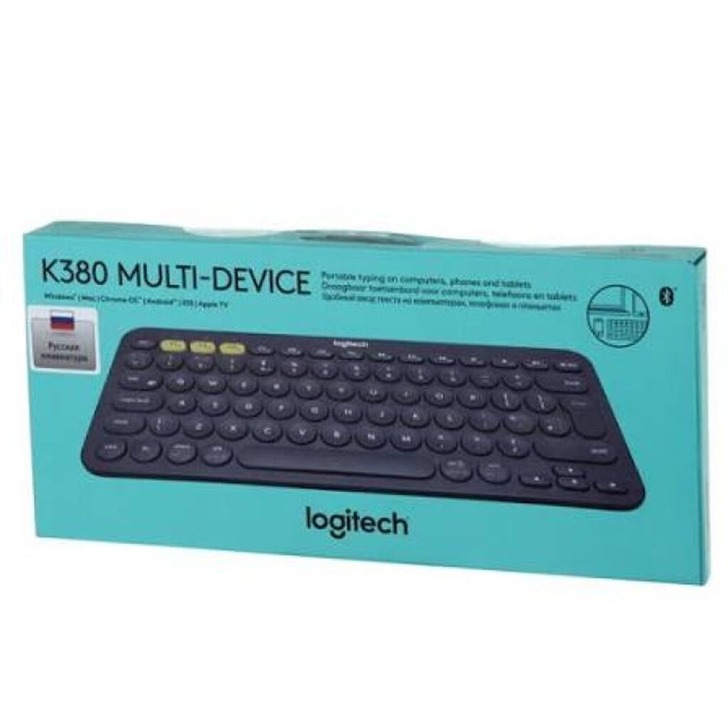 Logitech K380 920-007584 Multi-Device Bluetooth Simsiz Klaviatura — Klaviaturalar və siçanlar, Bakı (3)