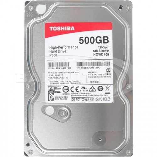 Sərt disk Toshiba 500GB HDWD105UZSVA HDD — Sabit diskləri, Bakı