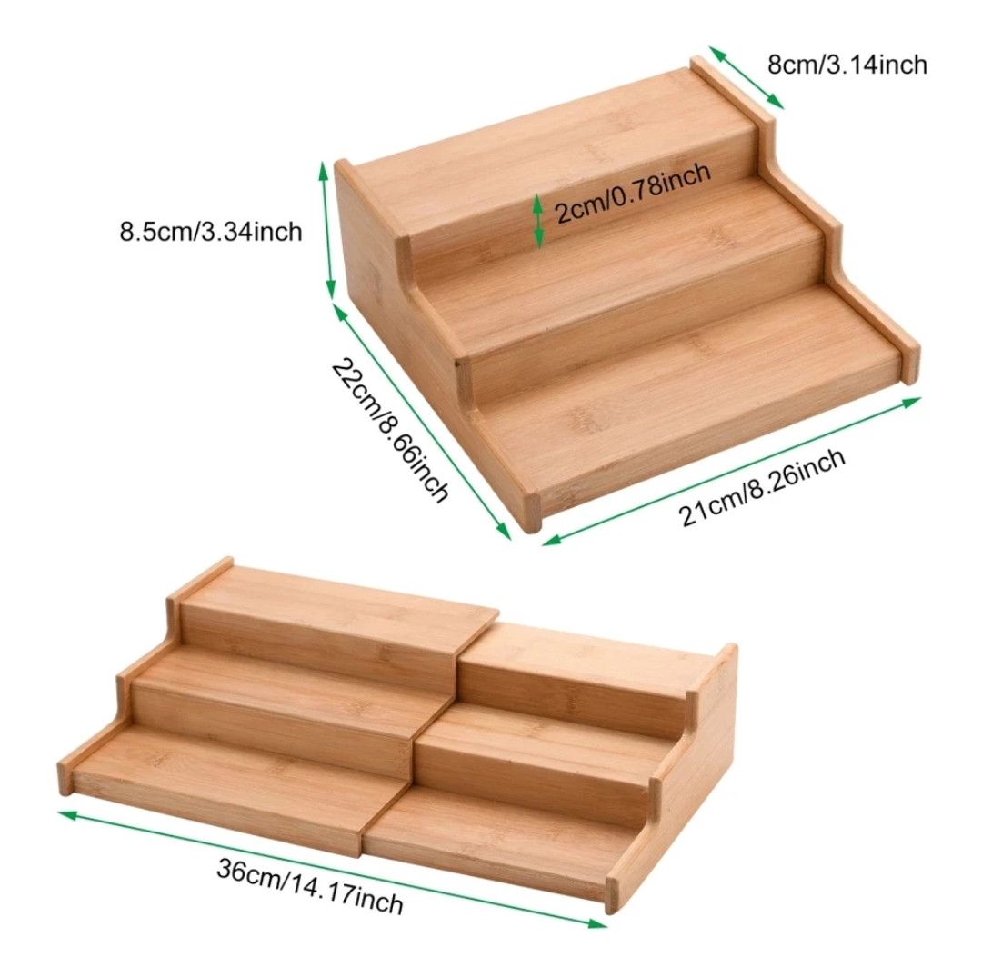 Ədviyyat üçün açıla bilən bilən bambuk altlıq, 36x22x8.5 sm — Mallar, Bakı (3)