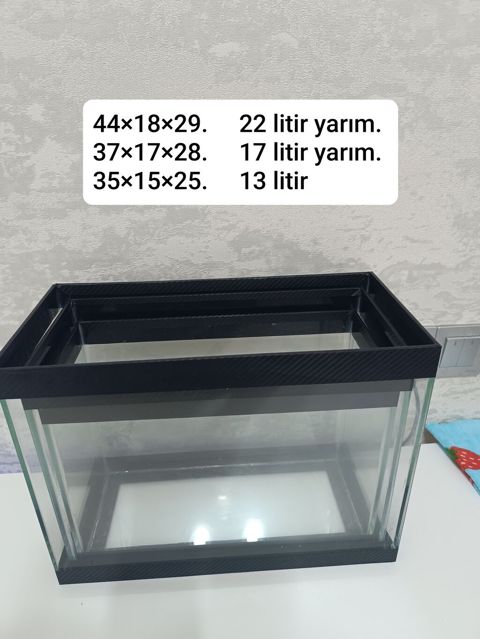 Akvaryum şüşə akvariumlar – 3 fərqli ölçüdə - 44×18×29 sm – 22,5 litr — Sumqayıt