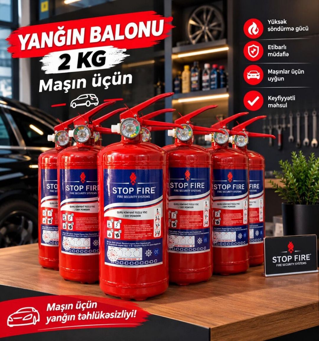 Yanğınsöndürmə balonları — Ağıllı ev və təhlükəsizlik, Bakı (5)