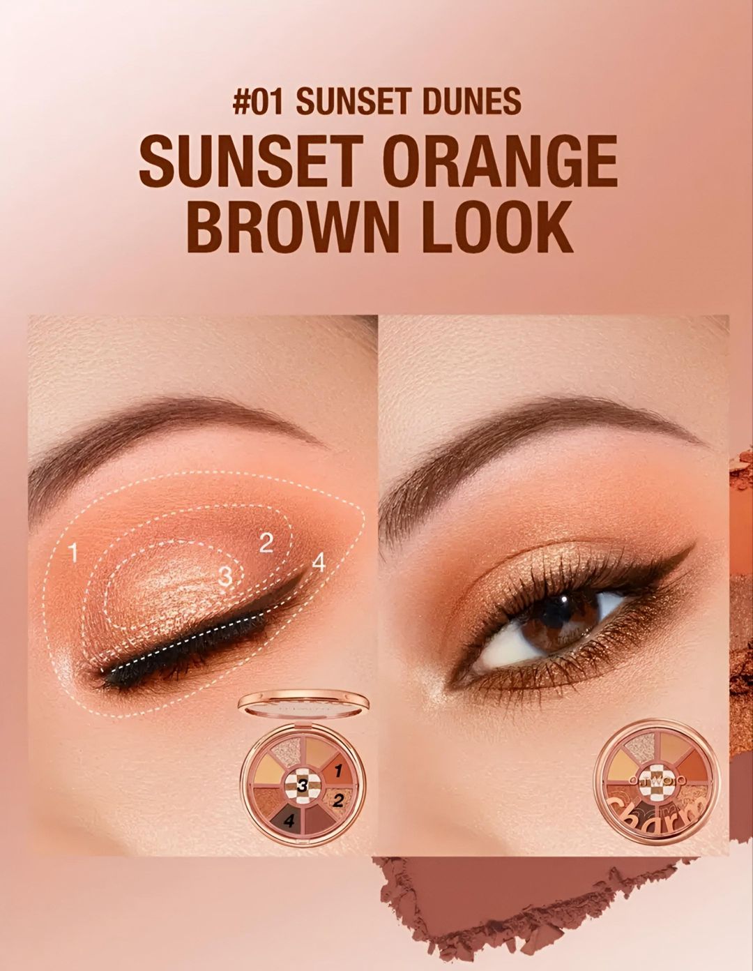 Kölgə paleti O.two.o Love Mark SC066 01 Sunset Dunes 10 q, 9 çalar — Mallar, Bakı (2)
