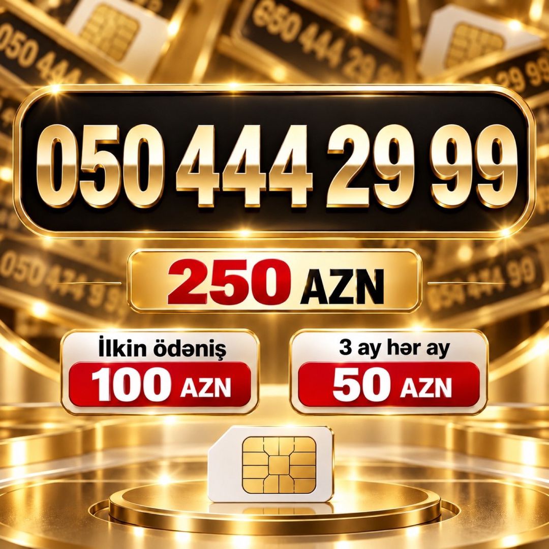 Azercell nömrə – (050) 444-29-99 — Sim kartlar, Bakı