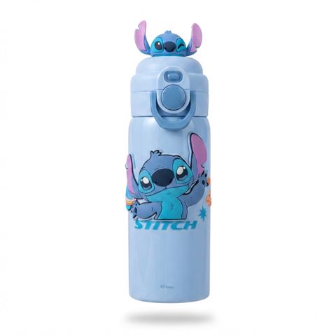 Uşaq üçün termos Stitch, 450 ml, paslanmayan polad, açıq göy — Bakı