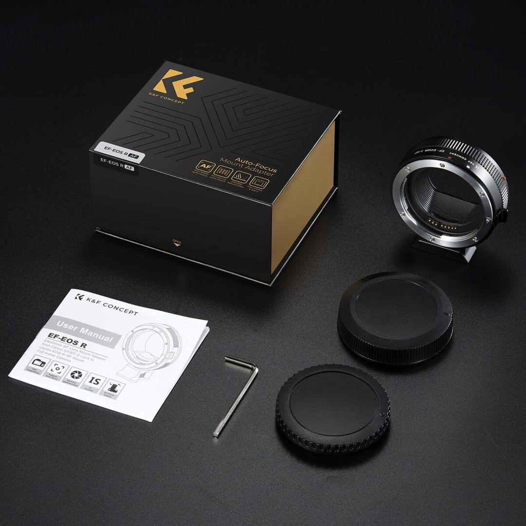 KF concept EOS R linza adapteri (avto fokus) — Foto və video texnikası, Bakı (8)