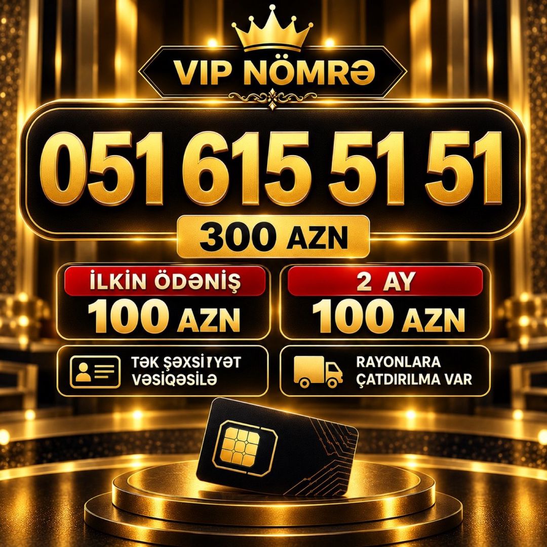 Azercell nömrə – (051) 615-51-51 — Sim kartlar, Bakı