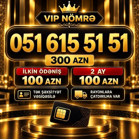 Azercell nömrə – (051) 615-51-51 — Bakı
