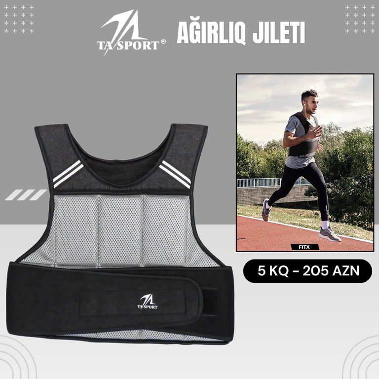 Ağırlıq jiletləri "Weight Vest" — İdman, hobi, istirahət, Bakı (6)