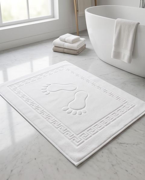 Ayaqlar üçün dəsmal 0298, pambıq, ağ, 50x70 sm — Bakı