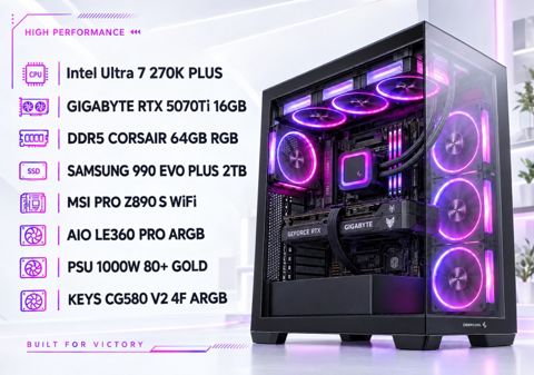 PC 270K Plus 64GB RTX5070Ti — Bakı