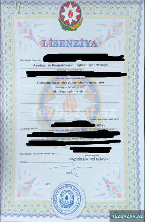 Hazır Biznes Lisenziyalı tikinti şirkəti) — 16 000 ₼ · Bakı · Hazır biznes Hazır Biznes Lisenziyalı tikinti şirkəti) — Bakı