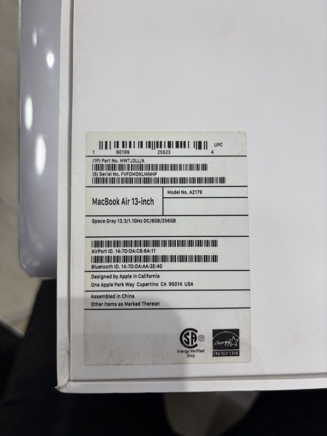 Apple Macbook air 13 inch, 256GB — Noutbuklar, Bakı (2)