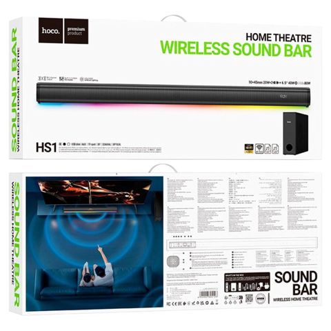 Bluetooth Audio System 80W 2.1 Subwoofer LED Speaker System Ev, ofis — Bakı