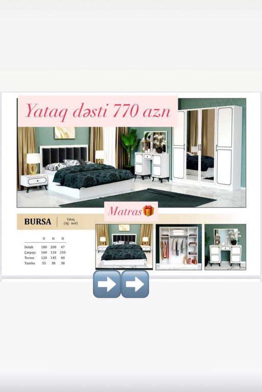 Yataq otağı mebeli — Mebel, Bakı (5)
