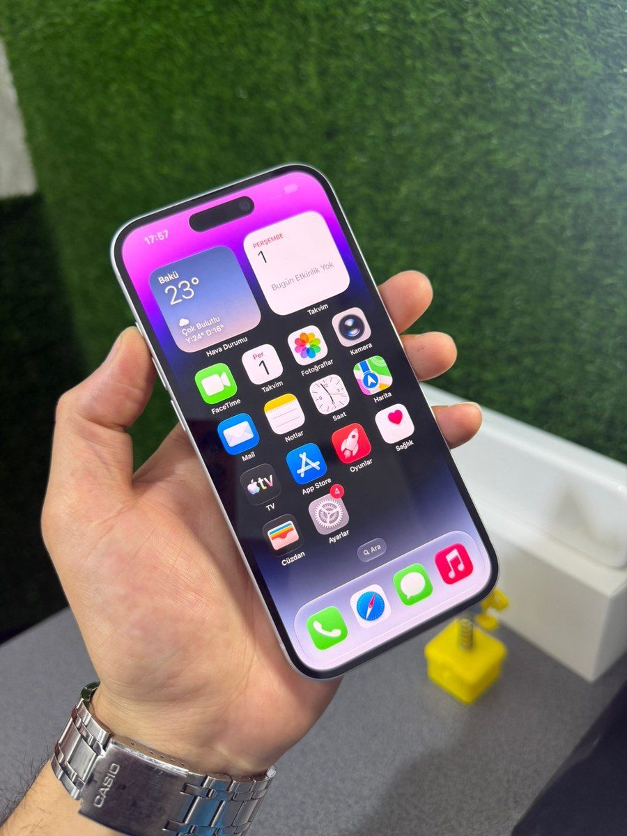 Apple iPhone 14 Pro Silver 128GB/6GB — Smartfonlar, Bakı (2)