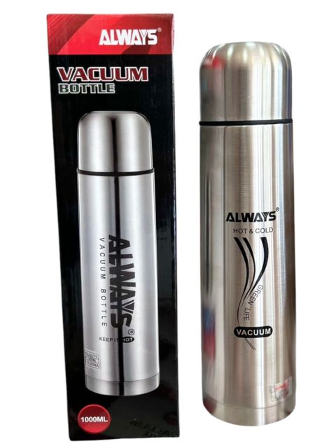 Termos Always AV-1989, paslanmayan polad, gümüşü, 1 l — Bakı