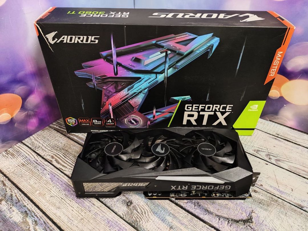 Gigabyte RTX 3060 Ti Aorus Master 8GB — Kompüterlər və noutbuklar, Bakı (4)