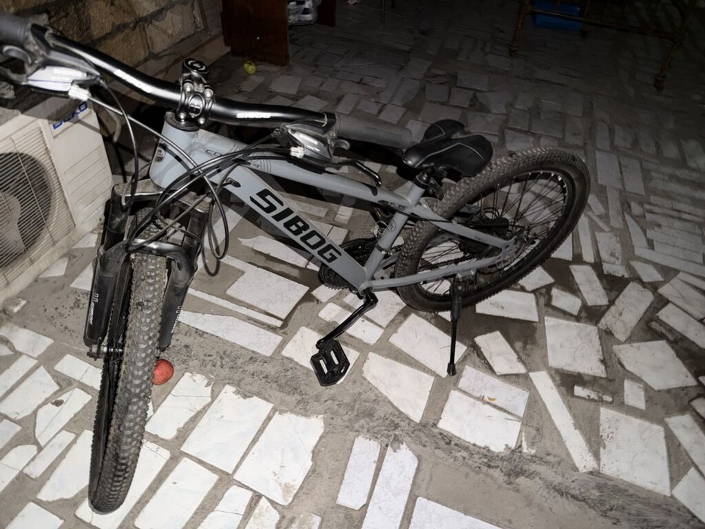 Dağ velosipedi – 24 təkər, disklə əyləc, amortizatorlu ön çəngəl — Dağ velosipedləri, Bakı (6)