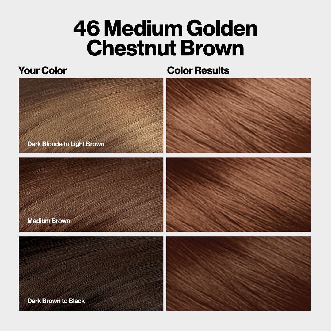 Saç boyası Revlon ColorSilk with Bond Repair Complex Permanent Hair Dye 46 Medium Golden Chestnut Brown — Mallar, Bakı (3)