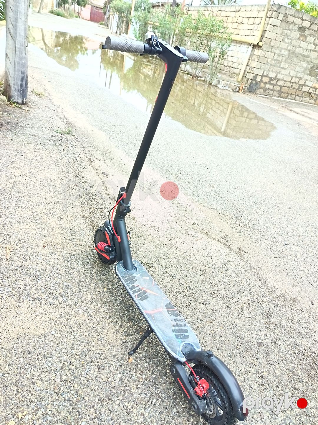 Elektrik skuter Xiaomi M187 — qara-qızıl — Skuterlər, Bakı (7)