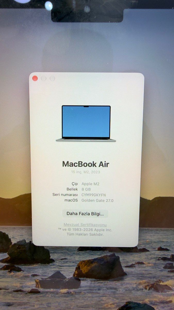 Apple MacBook Air 15'Inch M2 512 GB — Noutbuklar, Bakı (3)